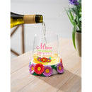 17 oz Wine Glass with Coaster, Mom, Woman, Myth Legend