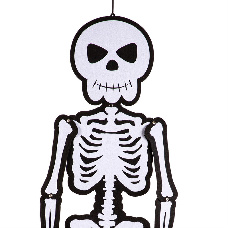 Posable Trick or Treat Halloween Skeleton Hanging Décor
