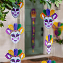 Mardi Gras Jester Hanging Tree Décor