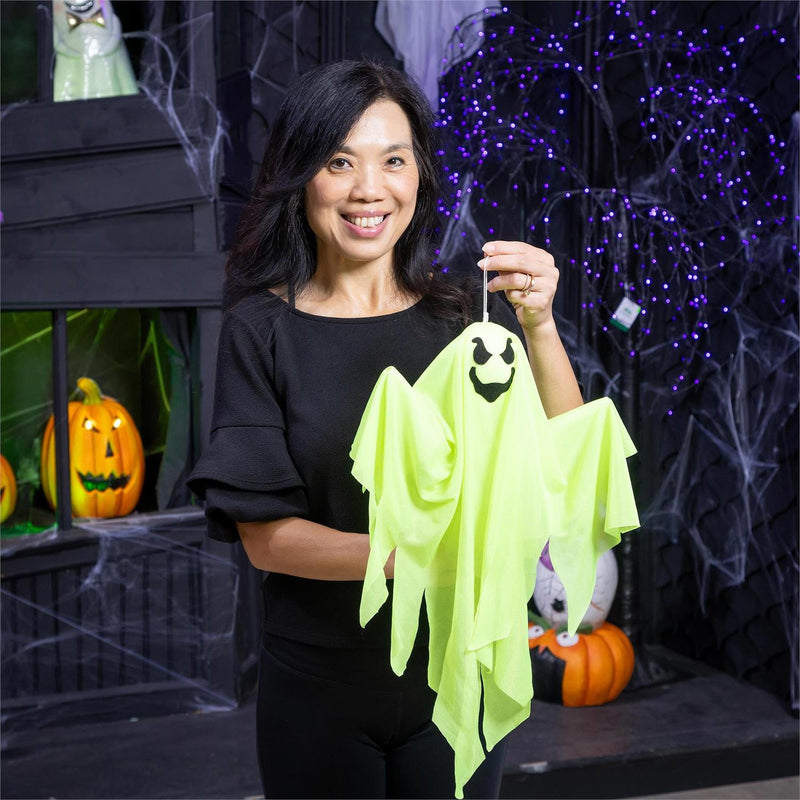 Colorful Hanging Ghosts, 3 Asst.