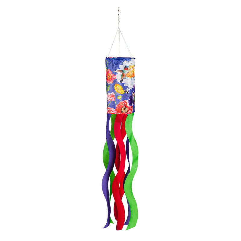 English Garden Florals Sublimated Windsock,40s1164