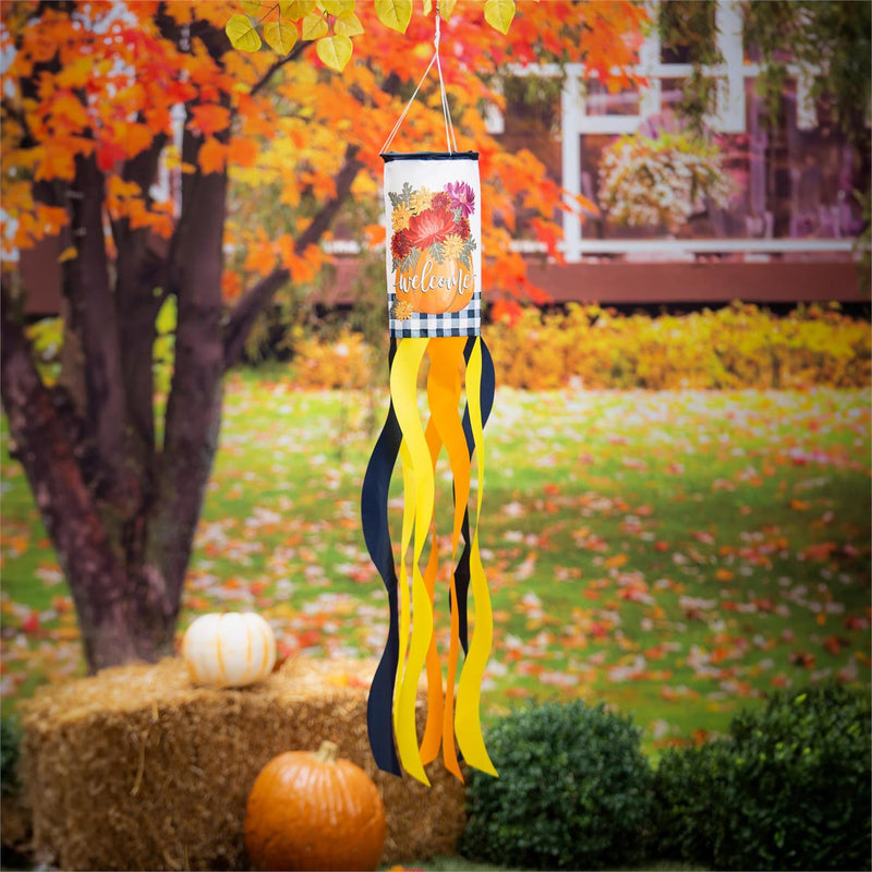 Mums and Pumpkin Sublimated Windsock
