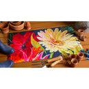 Floral Fanfare Embossed Floor Mat