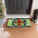 Holiday Fleur De Lis Embossed Mat