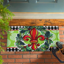 Holiday Fleur De Lis Embossed Mat