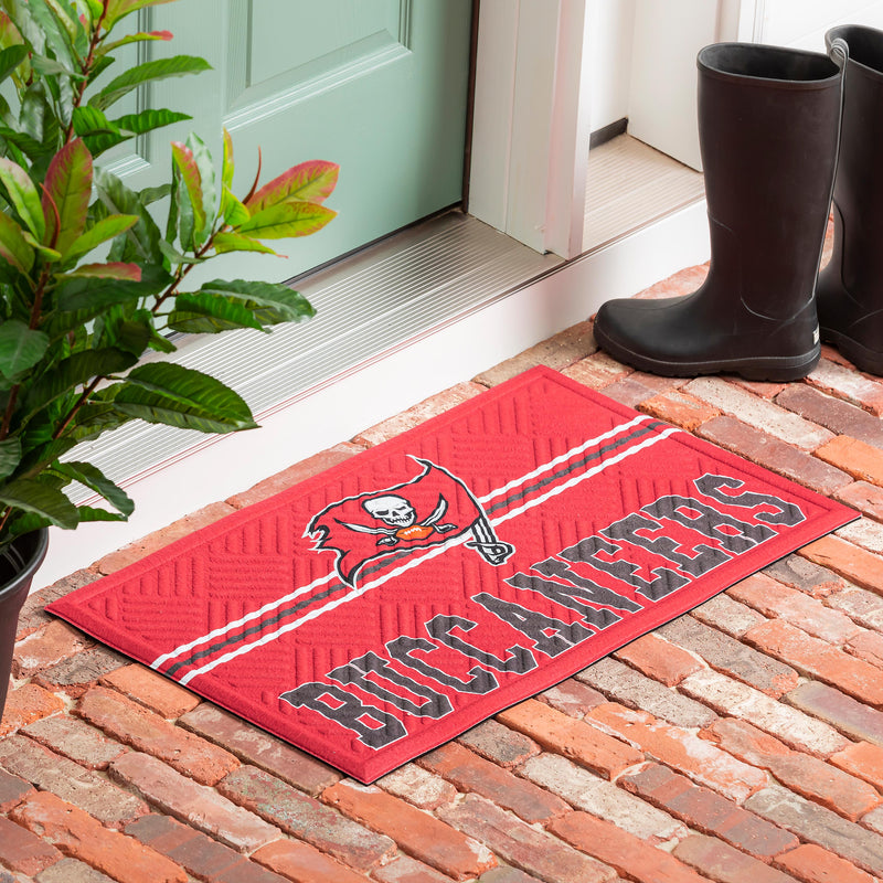 Embossed Mat, Cross Hatch, Tampa Bay Buccaneers