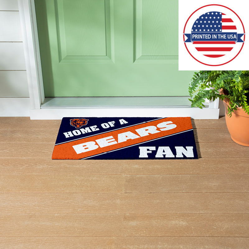 Chicago Bears, PVC Mat COLOR, Home of a Fan