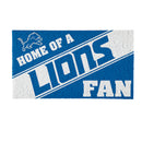 Detroit Lions, PVC Mat COLOR, Home of a Fan