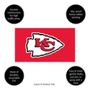 Full Color PVC Mat, 16" x 28", Kansas City Chiefs