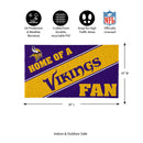 Minnesota Vikings, PVC Mat COLOR, Home of a Fan