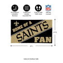 New Orleans Saints, PVC Mat COLOR, Home of a Fan