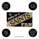 New Orleans Saints, PVC Mat COLOR, Home of a Fan