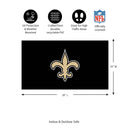 Full Color PVC Mat, 16" x 28", New Orleans Saints