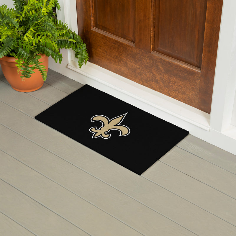 Full Color PVC Mat, 16" x 28", New Orleans Saints