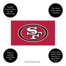 Full Color PVC Mat, 16" x 28", San Francisco 49ers