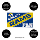 Los Angeles Rams, PVC Mat COLOR, Home of a Fan
