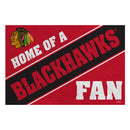 Chicago Blackhawks, PVC Mat COLOR, Home of a Fan