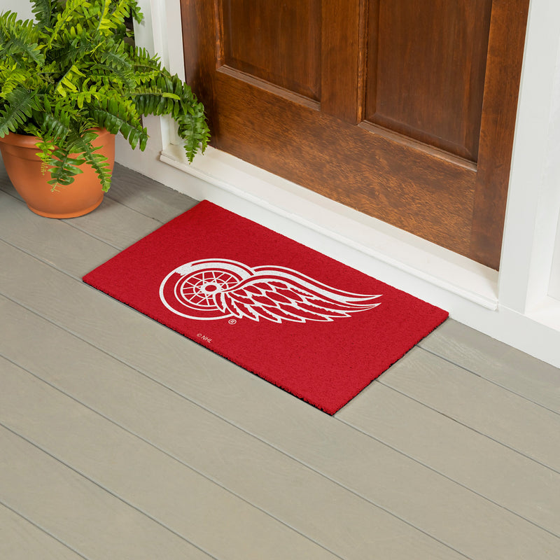 Full Color PVC Mat, 16" x 28", Detroit Red Wings