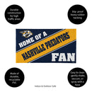Nashville Predators, PVC Mat COLOR, Home of a Fan