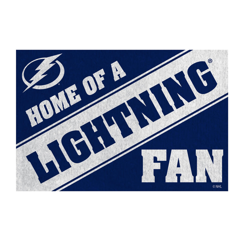 Tampa Bay Lightning, PVC Mat COLOR, Home of a Fan