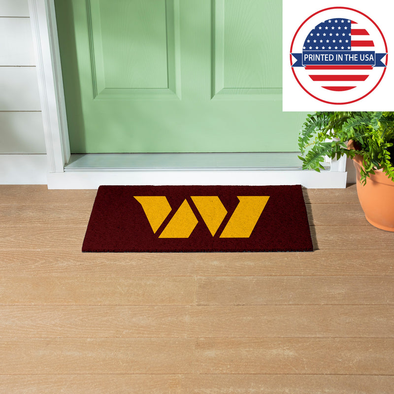 Full Color PVC Mat, 16" x 28", Washington Commanders