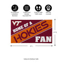 Virginia Tech, PVC Mat COLOR, Home of a Fan