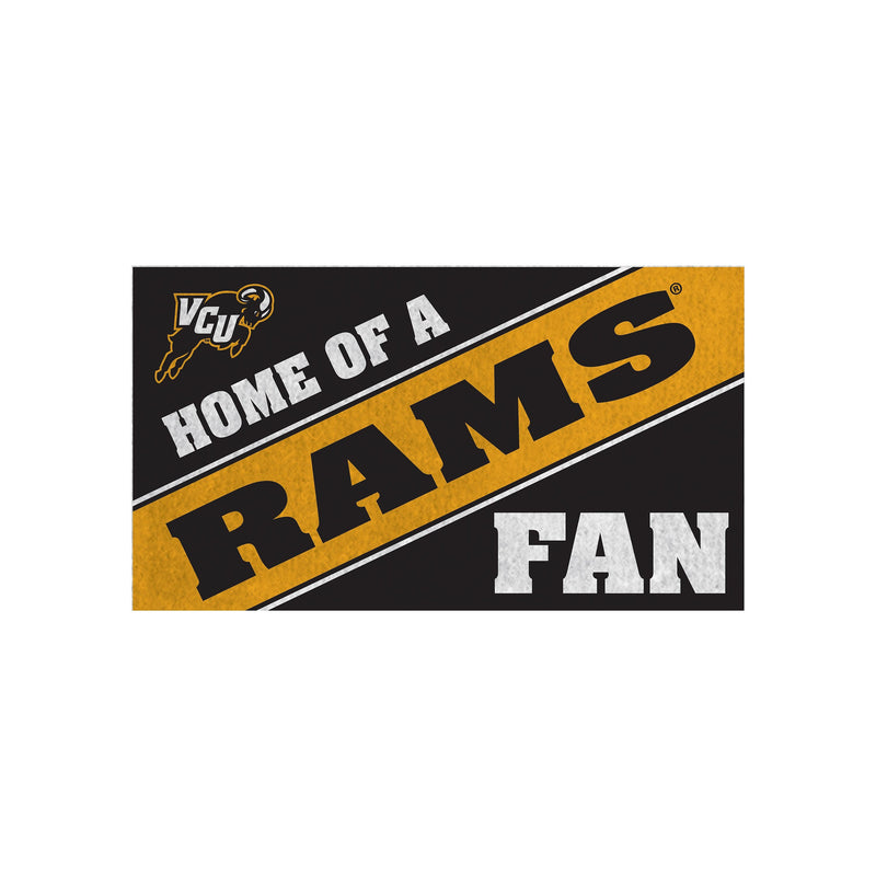 Virginia Commonwealth University, PVC Mat COLOR, Home of a Fan