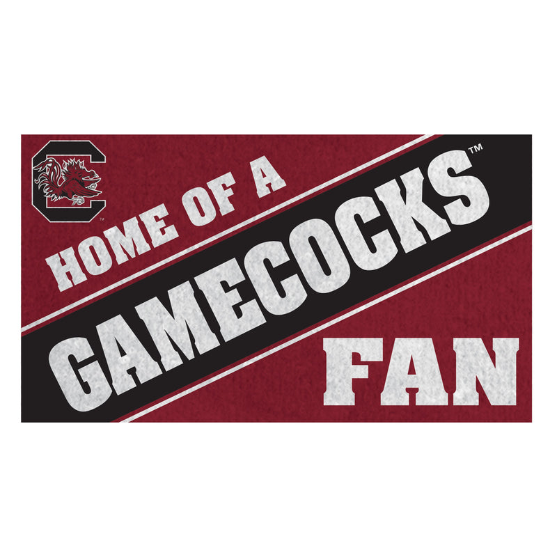 University of South Carolina, PVC Mat COLOR, Home of a Fan