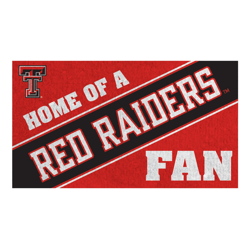 Texas Tech University, PVC Mat COLOR, Home of a Fan