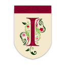 Flag, Gar, Floral Scroll Monogram I