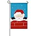 Garden Applique Peek-a-boo Santa Flag
