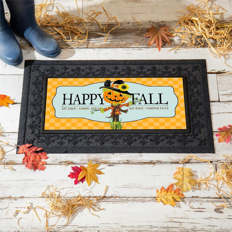 Hello Pumpkin Scarecrow Sassafras Switch Mat