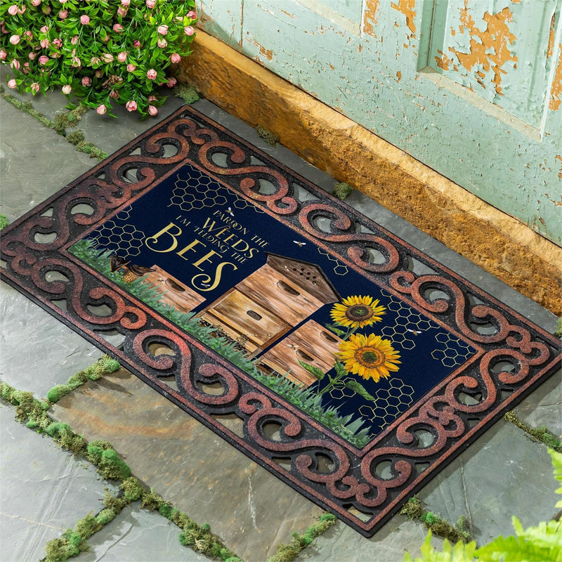 Pardon the Weeds Bees Sassafras Switch Mat