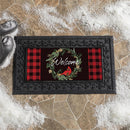 Welcoming Cardinal Wreath Sassafras Switch Mat