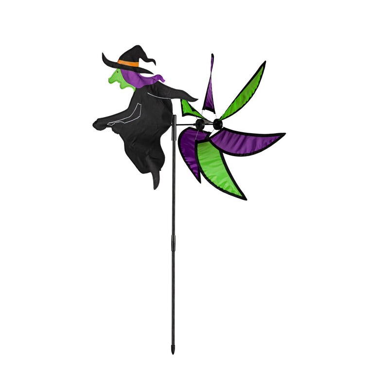 Witch and Ghost Pinwheel Spinner, 2 Assorted,45433