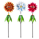 Embellished Floral Pinwheel Spinner, 3 Asst: Daisy/Gerbera Daisy/Dahlia