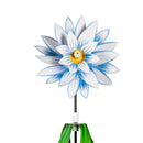 Embellished Floral Pinwheel Spinner, 3 Asst: Daisy/Gerbera Daisy/Dahlia