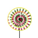 Tie Dye Two Layer Sun Shape Pinwheel Spinner, 3 Asst