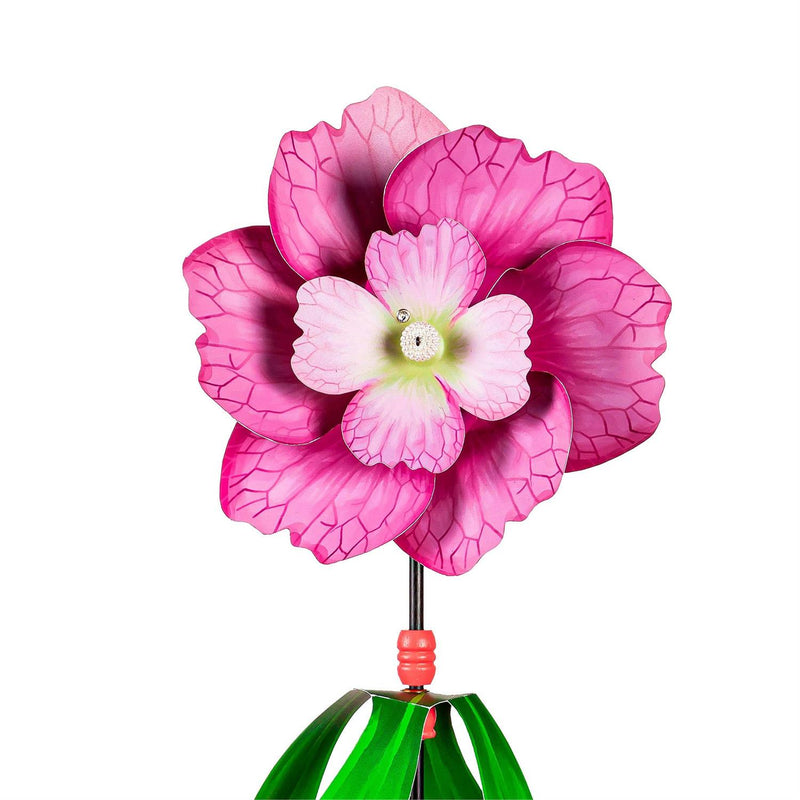 Embellished Hydrangea Pinwheel Spinner, 3 Asst: Pink/Blue/White