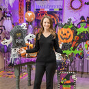 Evergreen Wind,Flying Friends Halloween Pinwheel Spinners, 3 Asst:  Flying Bats, Flying Ghost, Flying Witch,23x5x36 Inches