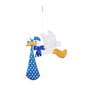 Stork with Special Delivery Shaped Wind Spinner, Boy