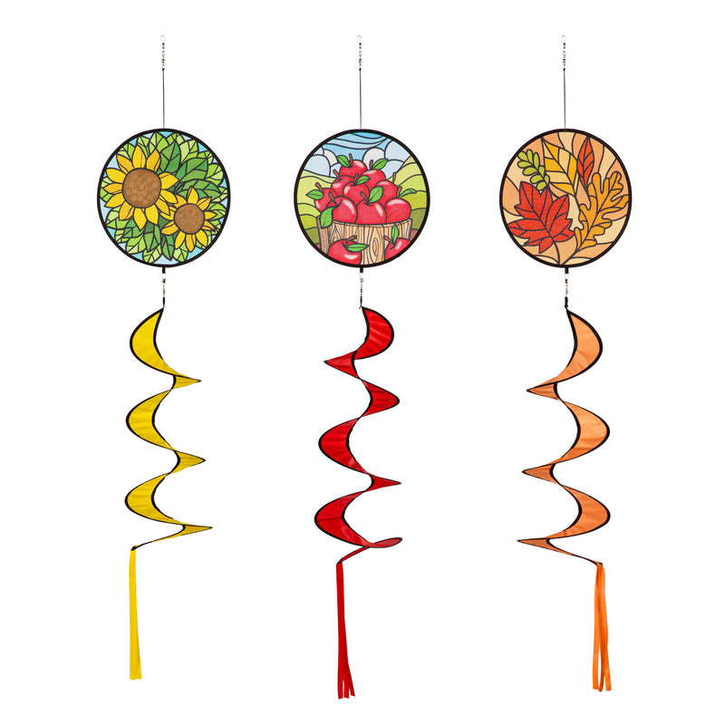 Fall Harvest Fabric Wind Spinner,45635