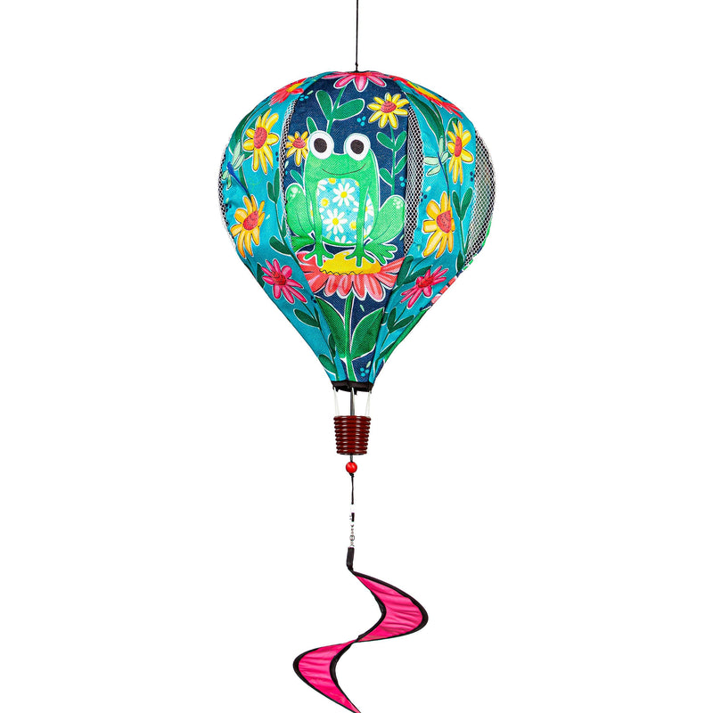 Welcome Friends Frog Balloon Spinner