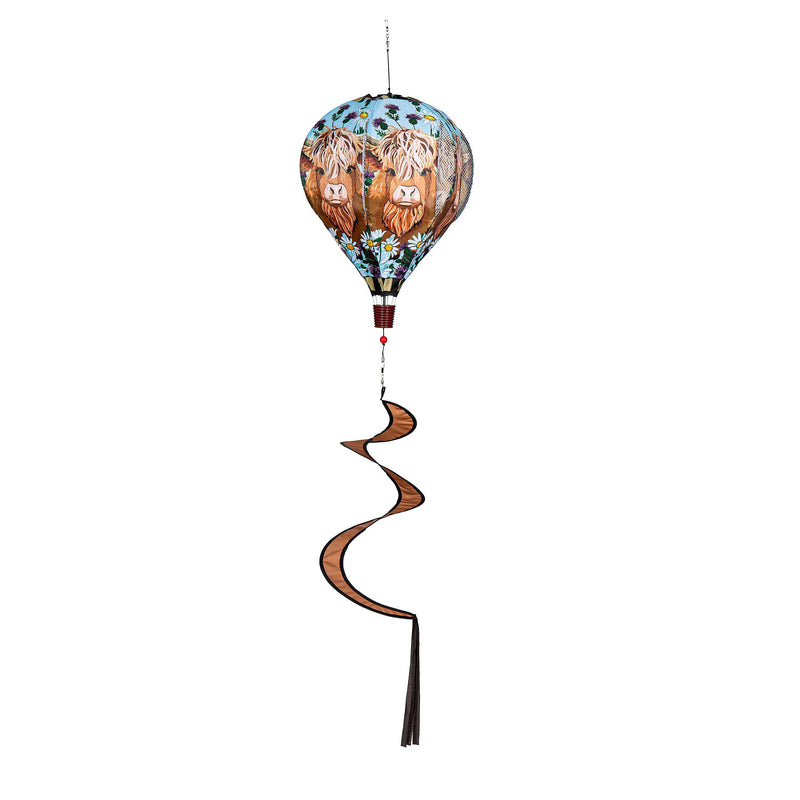 Highland Cow Welcome Friends Balloon Spinner
