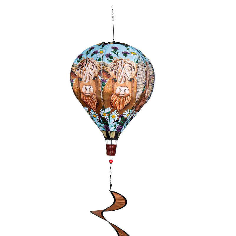 Highland Cow Welcome Friends Balloon Spinner