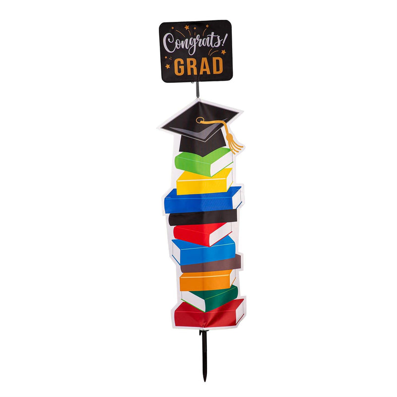 Graduation Fabric Garden Stake