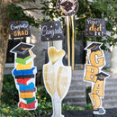 Graduation Fabric Garden Stake