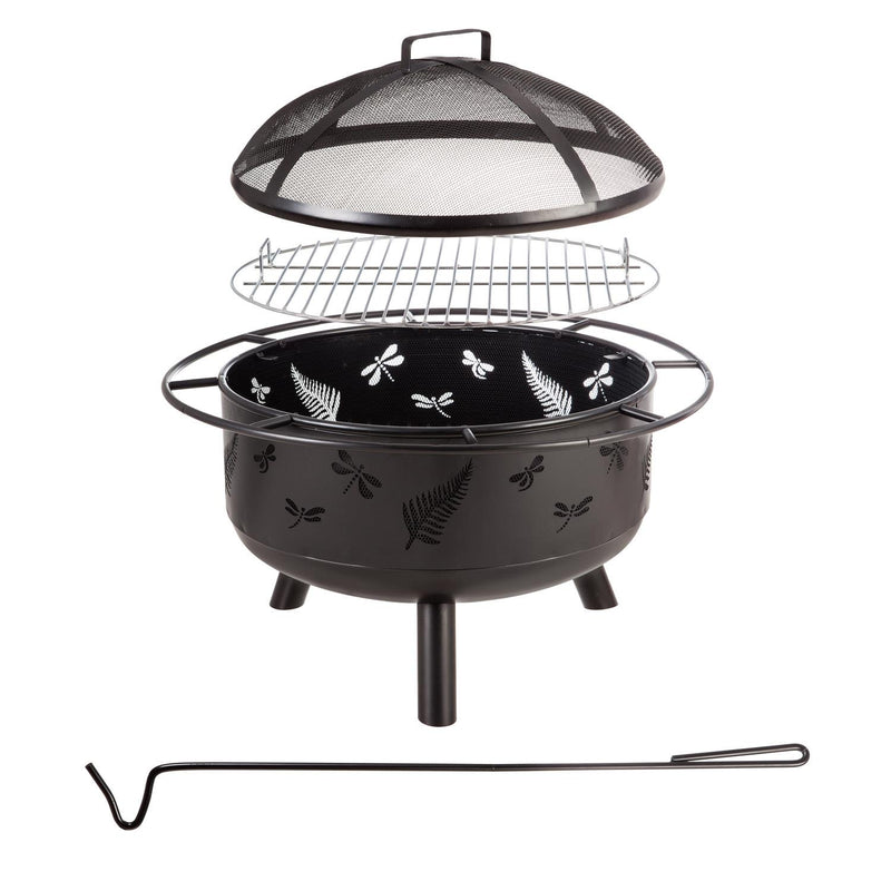 Dragonfly Wood-Burning Fire Pit