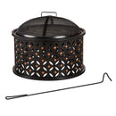 Cylinder Lattice Firepit