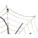 28" LED Battery Operated Spider Web Metal Decor,47m3453